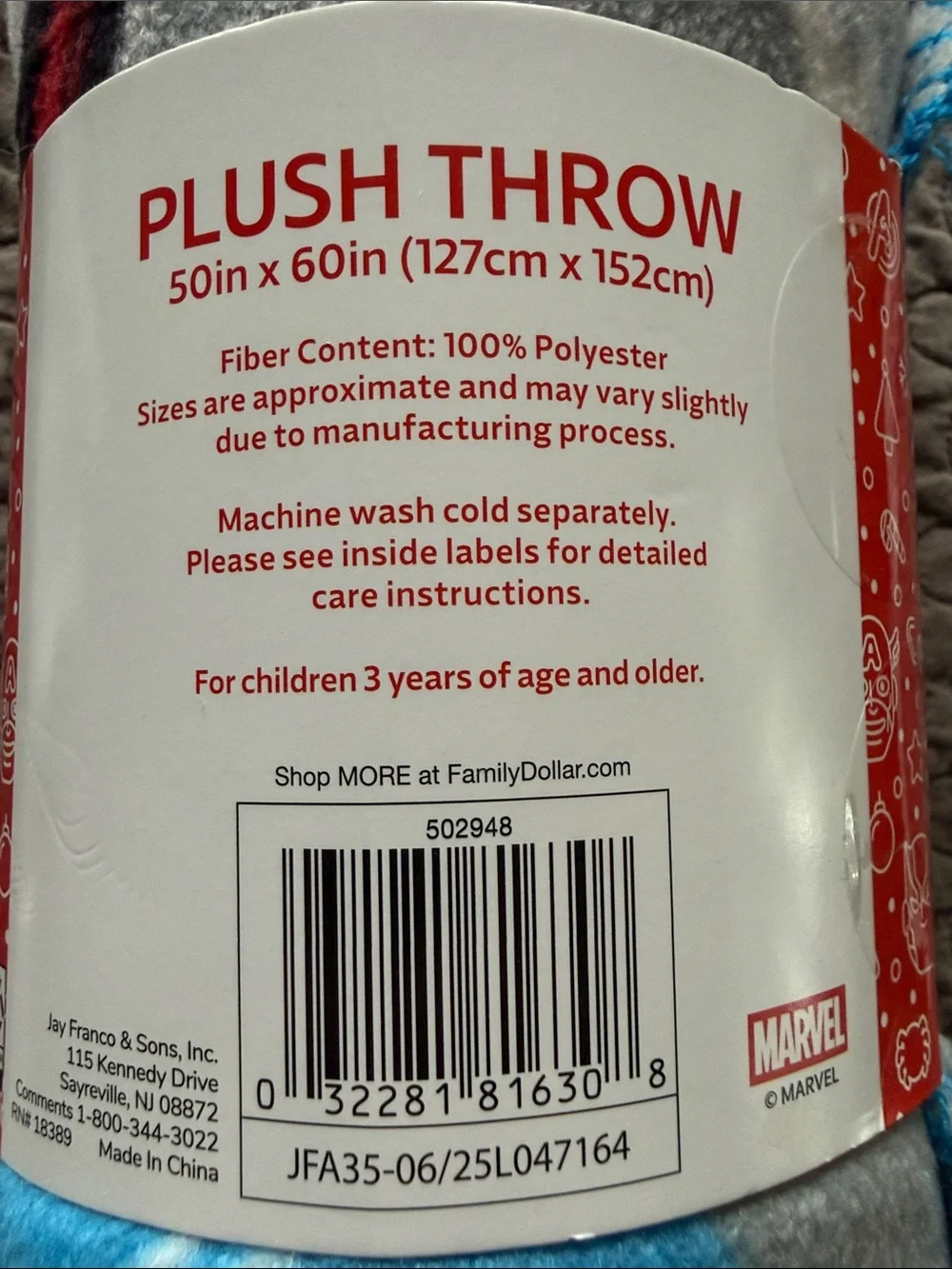 Marvel Spider-Man Plush Throw Blanket - Red, Gray, Blue